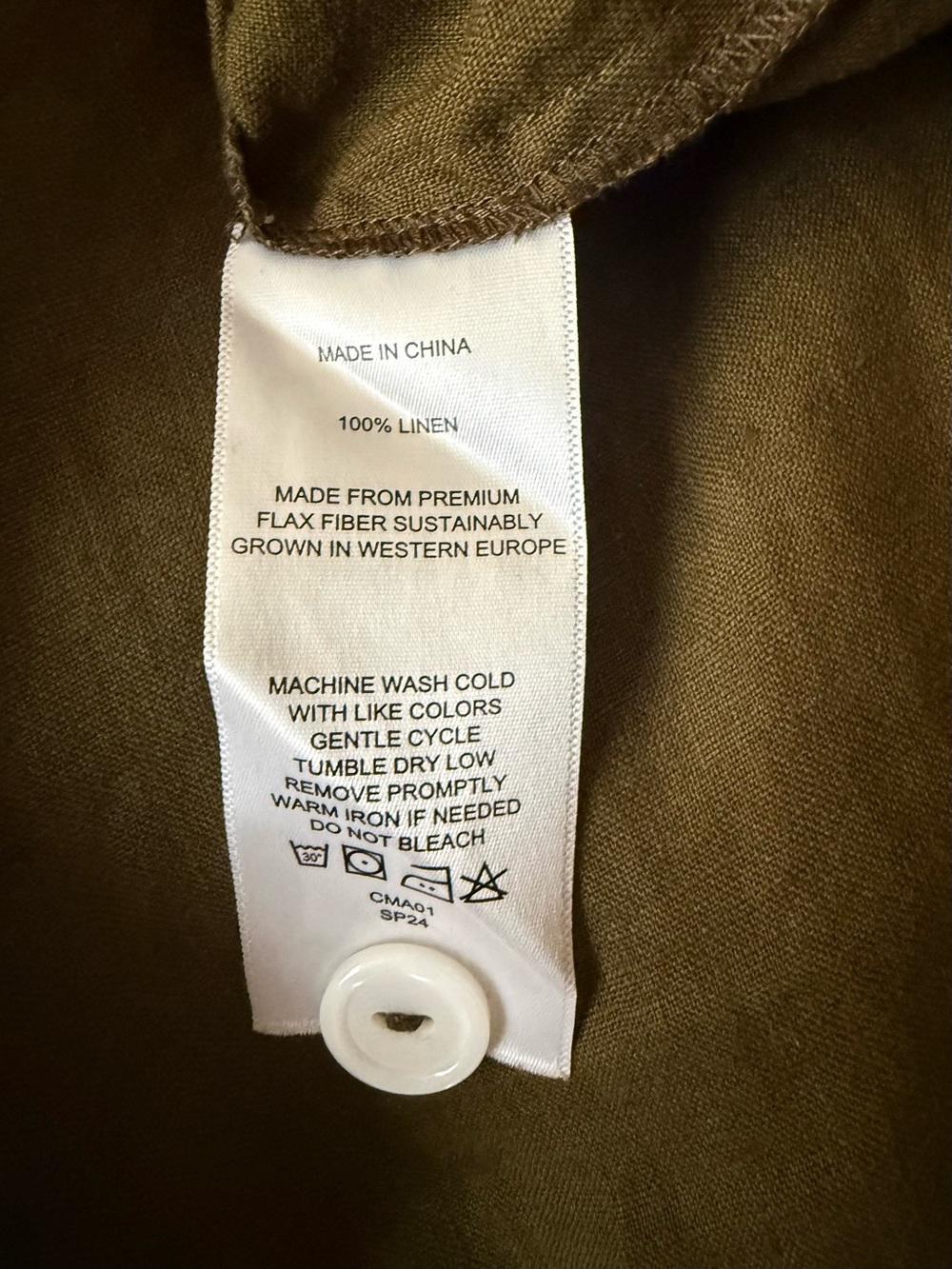 Quince Olive Shirt Dress - Picture 5 of 5